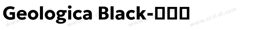 Geologica Black字体转换